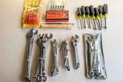 96  Craftsman USA Imperial and Metric Wrench sets, 3 crescent wrenches, Klein nut driver set, Torx wrenche sets, Excellent