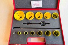 97  Starrett K-291 set of 11 bi-metal hole saws in case, Excellent