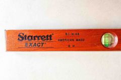 98  Starrett BC-M-48 48” wood/aluminum Level, Excellent