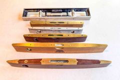 99  (5) 10” to 12” torpedo levels, various makers, and (1) Stanley No. 36 12” level, Very Good