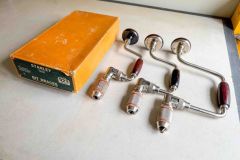 115  Stanley 923 Bit Braces, 6”, 8”, and 12” sizes, with box, Excellent to NOS?