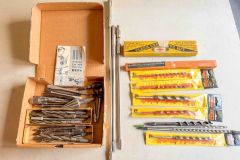 156  Bit Brace drill and screw driver bits, Chucks, Countersinks, Reamers, twist drills, etc. Good+