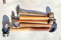 168c  5 various hammers, including a Cheney patent hammer, and a Vaughn and Bushnell