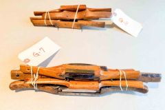 175  (5) Wooden Spokeshaves, and (1) Wooden Scraper, Fair to Good