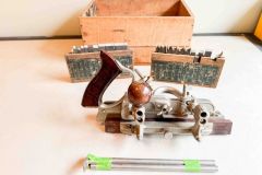 197  Craftsman 3728 Combination Plane (same as Stanley No 45), in wood box, Good+