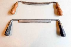 198  Drawknives: Karpenter 10” straight, sharp, and Fulton 10” curved, sharp Good