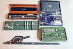 223  Drafting equipment: Drafting Sets, Protractor, Gerber Scale, K&E compass, etc. Good
